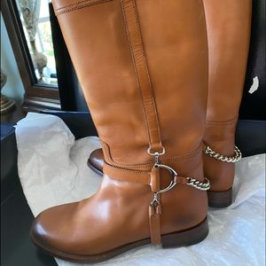 Ralph Lauren Sandra Boot Tan